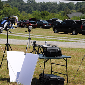 Guests prepare for the eclipse