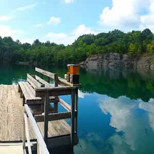 The view from our dock.
